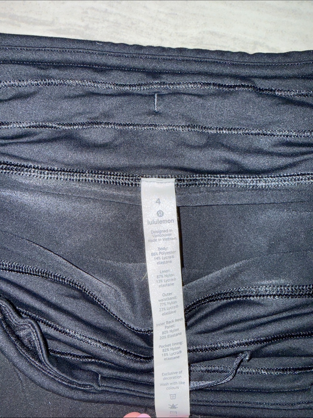 lululemon athletica Black Athletic Mini Skirt with Pleated Side Panels - Picture 5 of 5